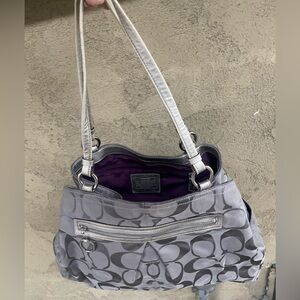 Gray Coach large tote, two way🔥